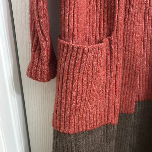 Loft Women’s Colorblock Open Front Cardigan Sweater - Picture 4 of 5